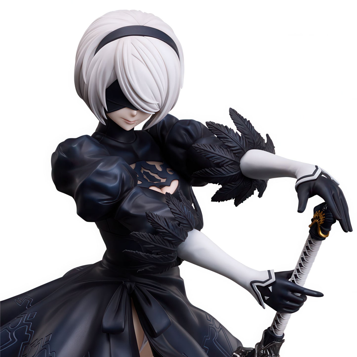 Nier: Automata 2B YoRHa 17.5in 1/4 Anime Figure PVC Statue B-style Freeing NIB