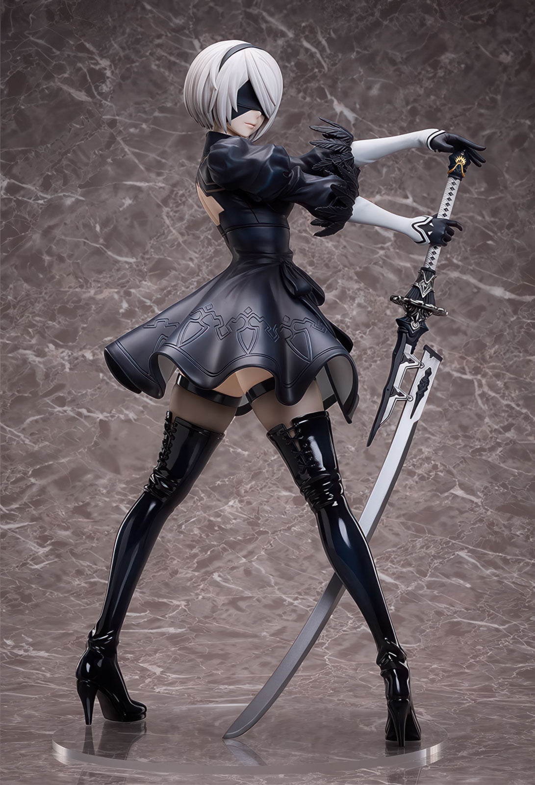 Nier: Automata 2B YoRHa 17.5in 1/4 Anime Figure PVC Statue B-style Freeing NIB
