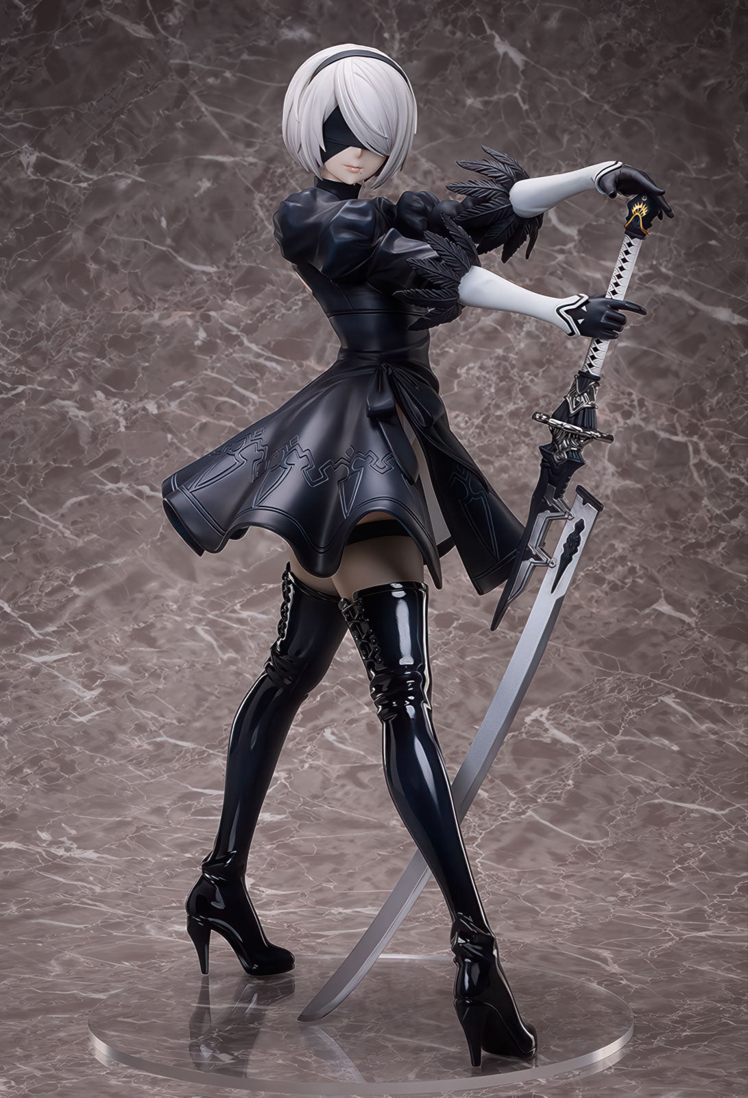 Nier: Automata 2B YoRHa 17.5in 1/4 Anime Figure PVC Statue B-style Freeing NIB