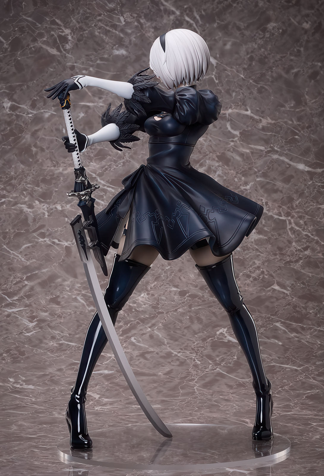 Nier: Automata 2B YoRHa 17.5in 1/4 Anime Figure PVC Statue B-style Freeing NIB