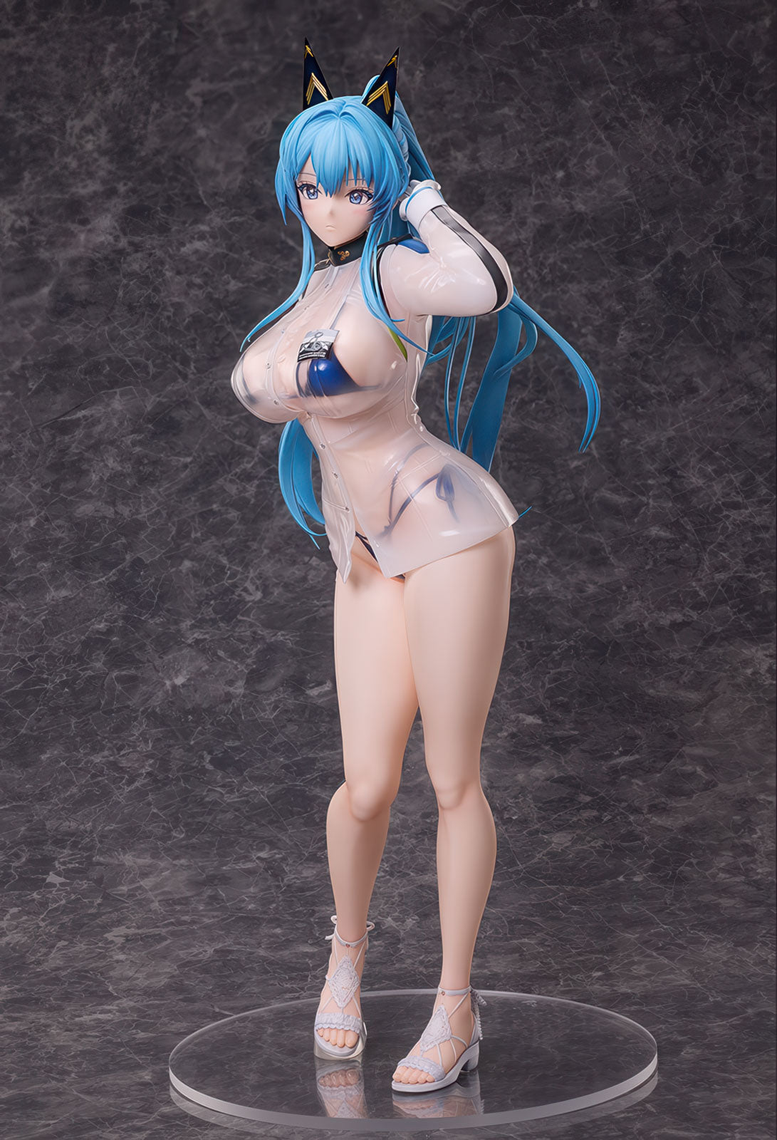 Nikke Helm Aquamarine 16.7in 1/4 Figure PVC Statue B-style Freeing NIB
