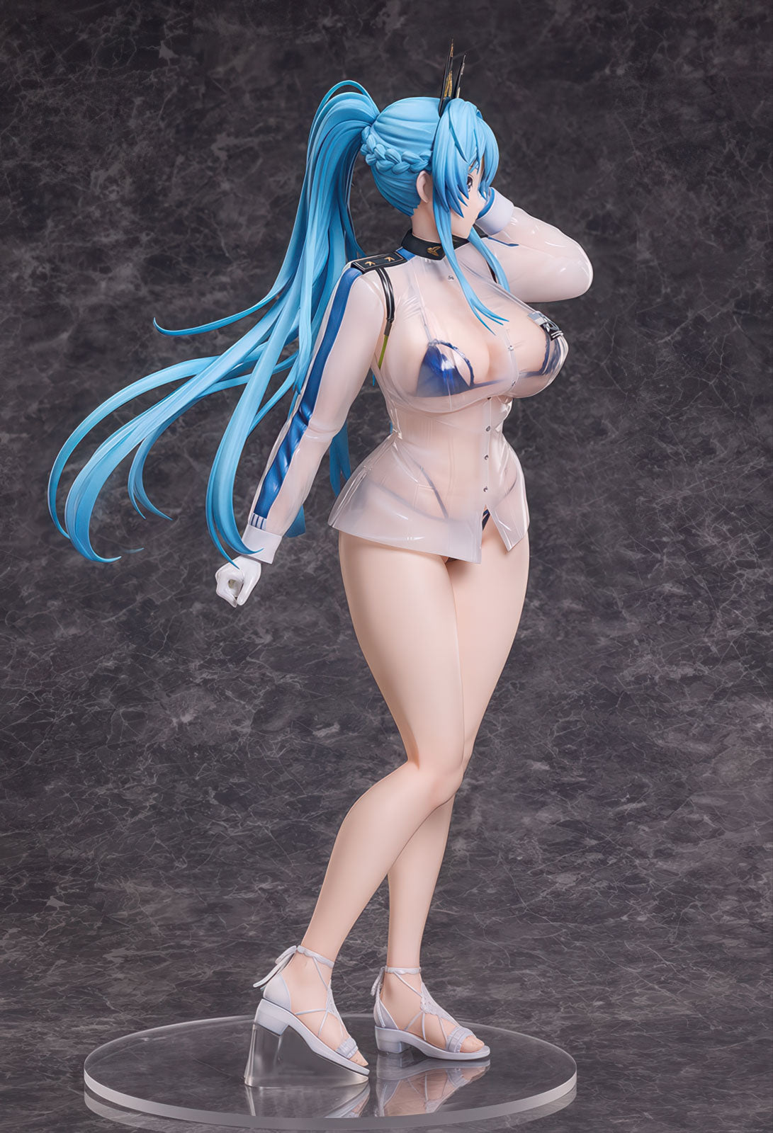Nikke Helm Aquamarine 16.7in 1/4 Figure PVC Statue B-style Freeing NIB
