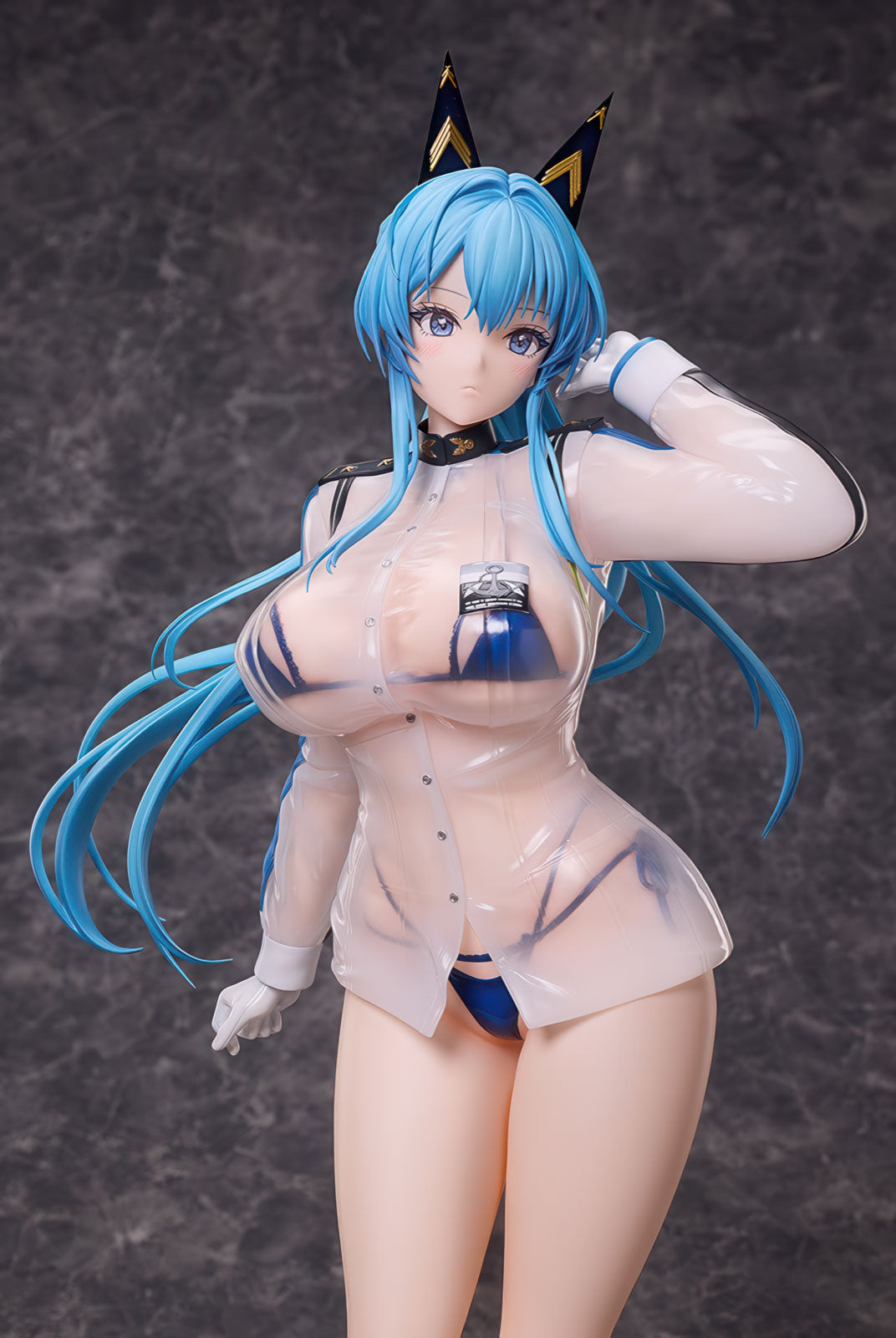 Nikke Helm Aquamarine 16.7in 1/4 Figure PVC Statue B-style Freeing NIB