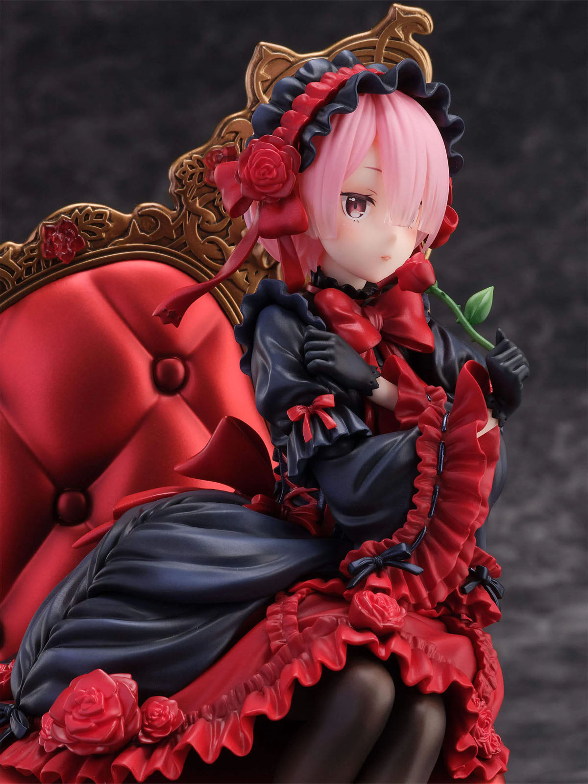 Re:ZERO Ram Gothic ver. 7.9in 1/7 Scale Anime Figure PVC Statue F:NEX FuRyu NIB