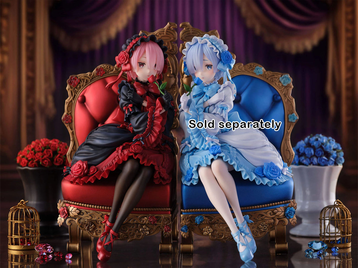Re:ZERO Ram Gothic ver. 7.9in 1/7 Scale Anime Figure PVC Statue F:NEX FuRyu NIB