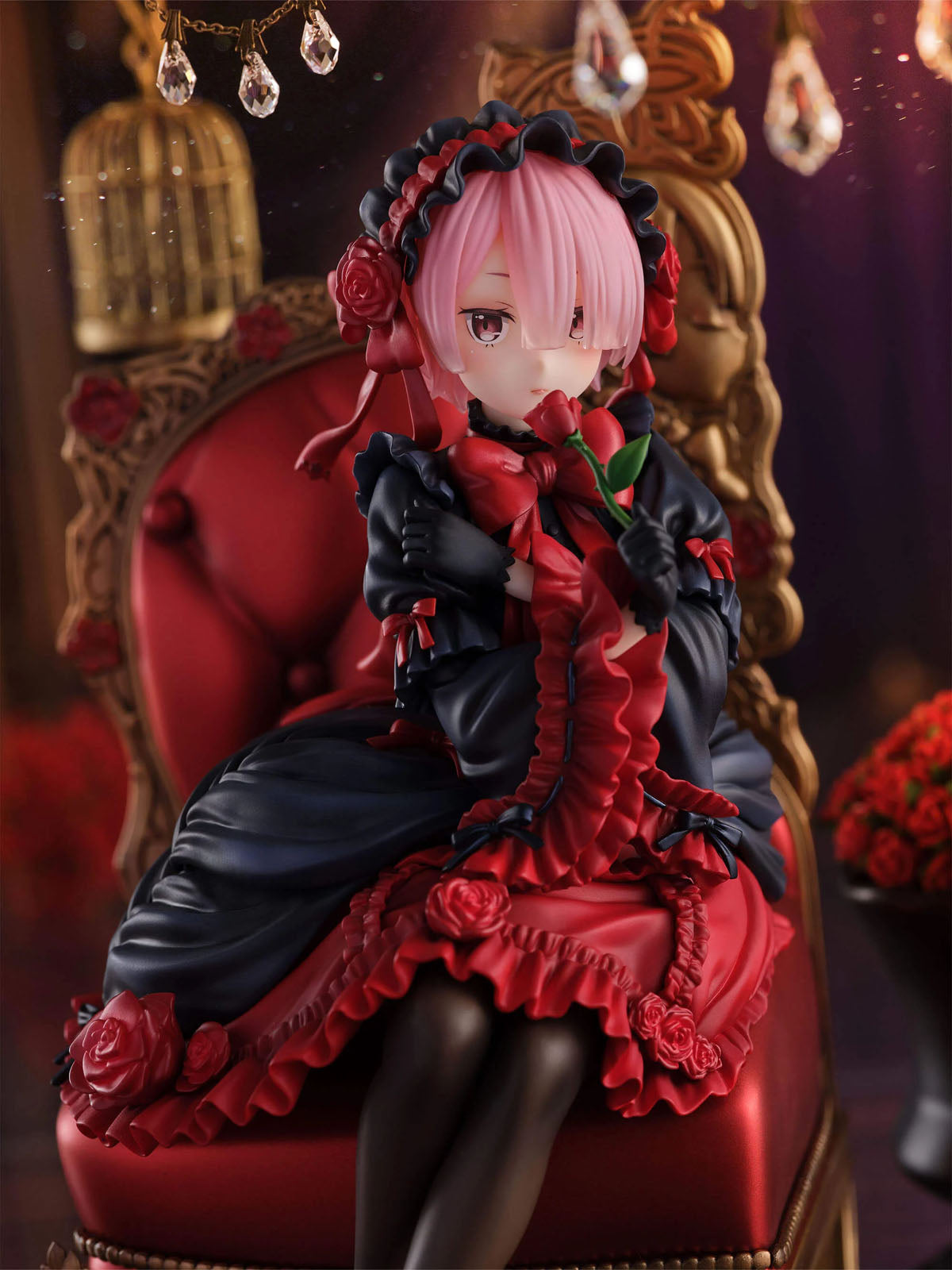 Re:ZERO Ram Gothic ver. 7.9in 1/7 Scale Anime Figure PVC Statue F:NEX FuRyu NIB