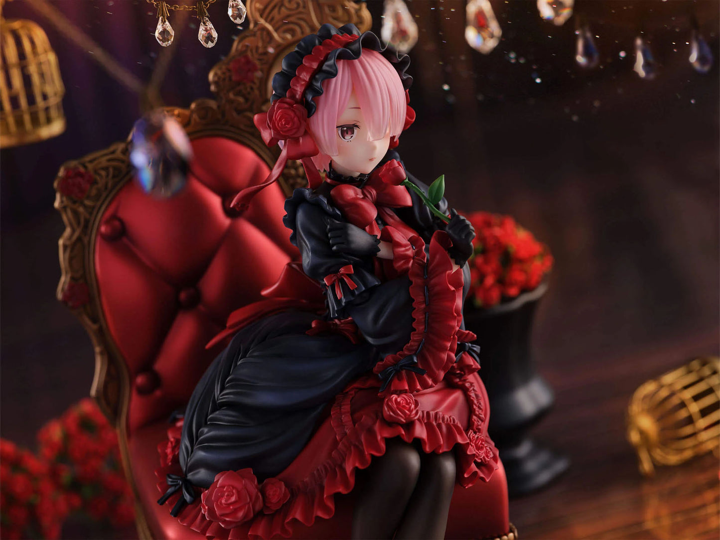 Re:ZERO Ram Gothic ver. 7.9in 1/7 Scale Anime Figure PVC Statue F:NEX FuRyu NIB