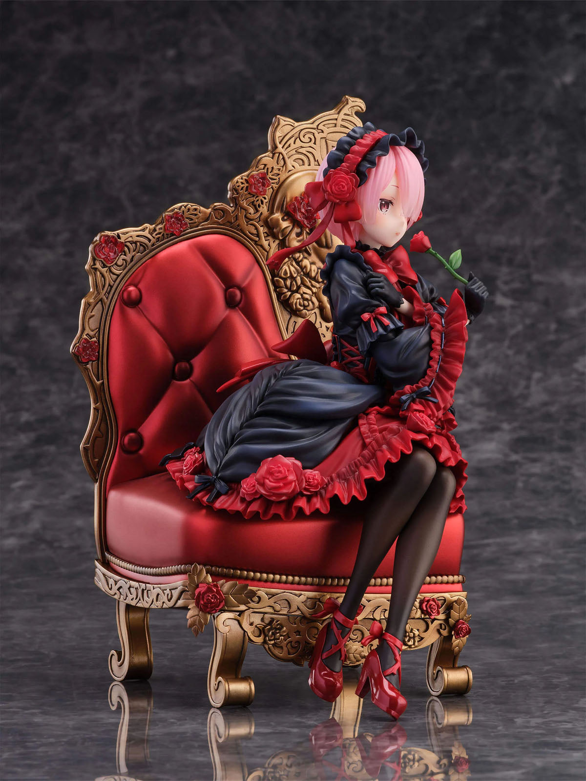 Re:ZERO Ram Gothic ver. 7.9in 1/7 Scale Anime Figure PVC Statue F:NEX FuRyu NIB