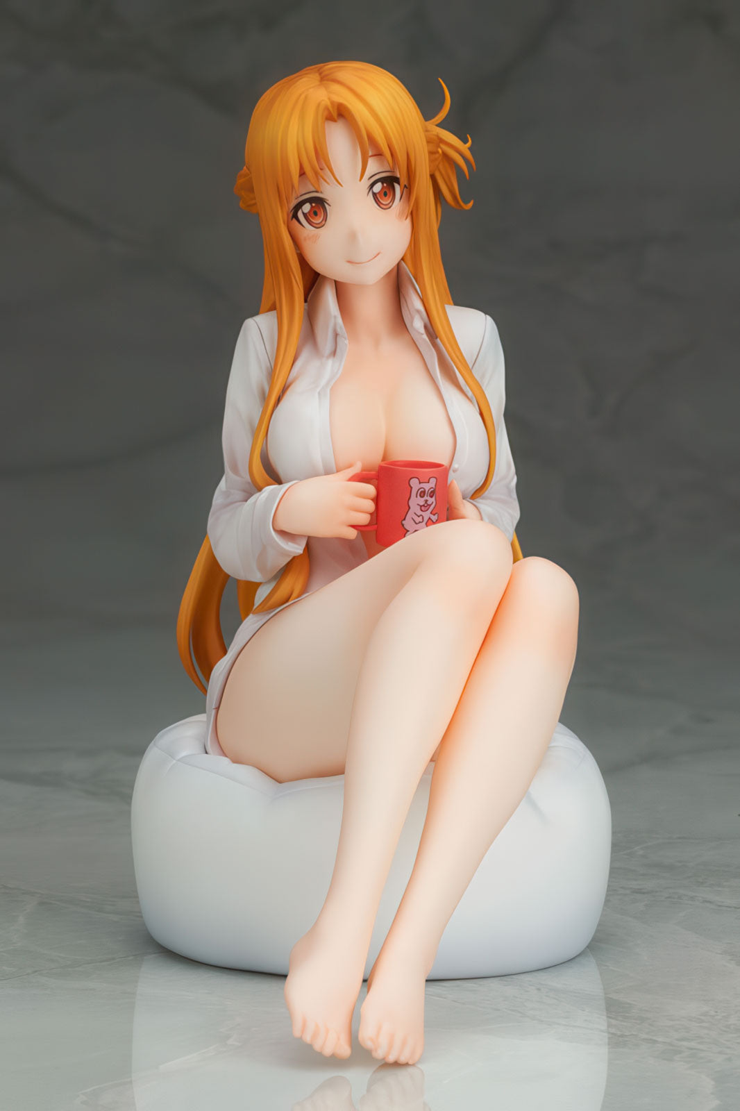 SAO Asuna Yuuki Dress Shirt 6.7in 1/7 Anime Figure PVC Statue Hobby Stock NIB