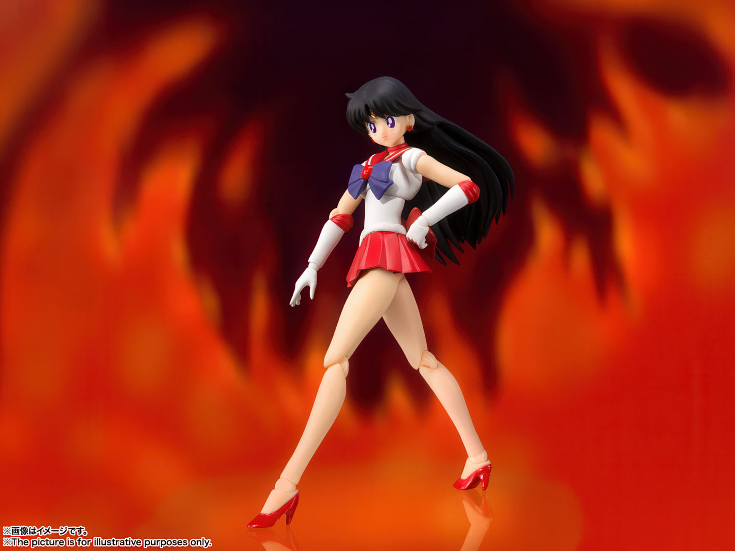 Sailor Mars Animation Color 5.5in Anime Action Statue S.H.Figuarts Bandai NIB