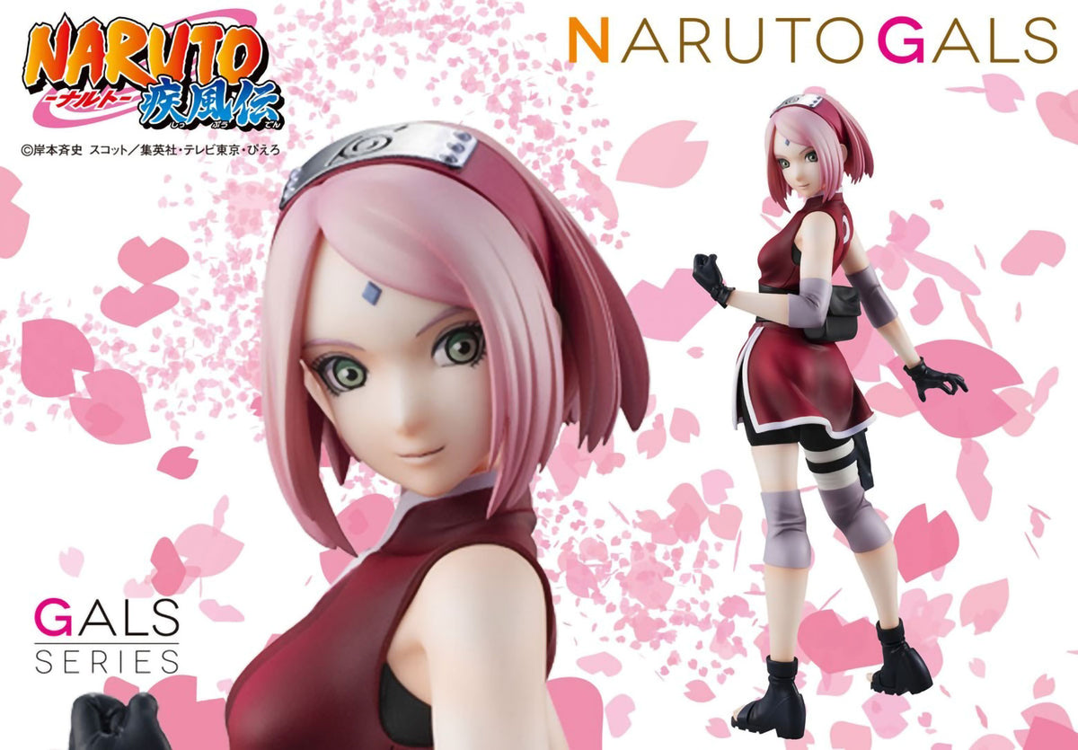 Sakura Haruno Ver.2 8.3in Anime PVC Figure Figurine Naruto Gals MegaHouse NIB