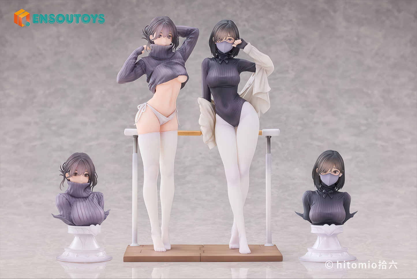 Set of Guitar MeiMei Shokyu Sensei 10" 1/7 Anime Figure PVC Statue Ensoutoys NIB