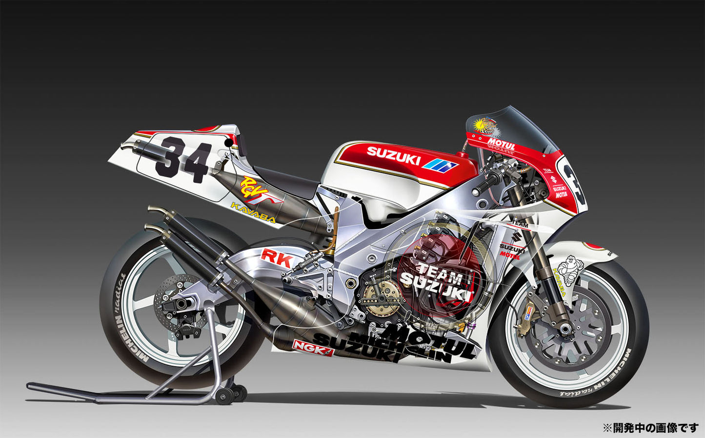 Suzuki RGV-Gamma XR79 1993 WGP500 Champion 1/12 Plastic Model Kit Platz Japan