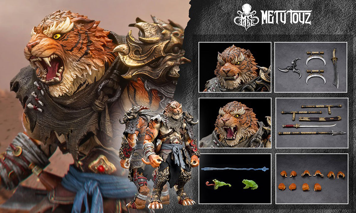 Tiger Vanguard 1/10 Scale Action Figure Figurine Adventurer's World Mety toyz