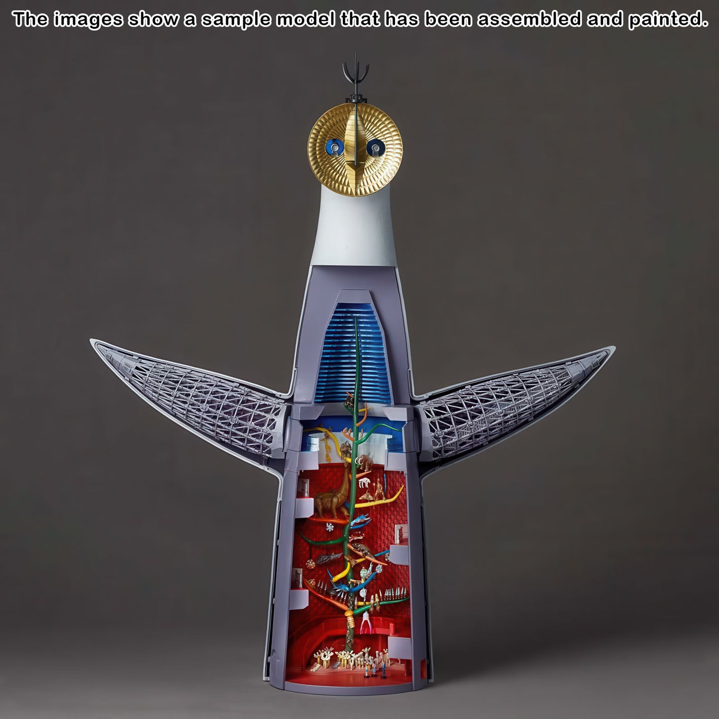 Tower of the Sun 14.2in 1/200 Scale Plastic Model Kit Kaiyodo NIB