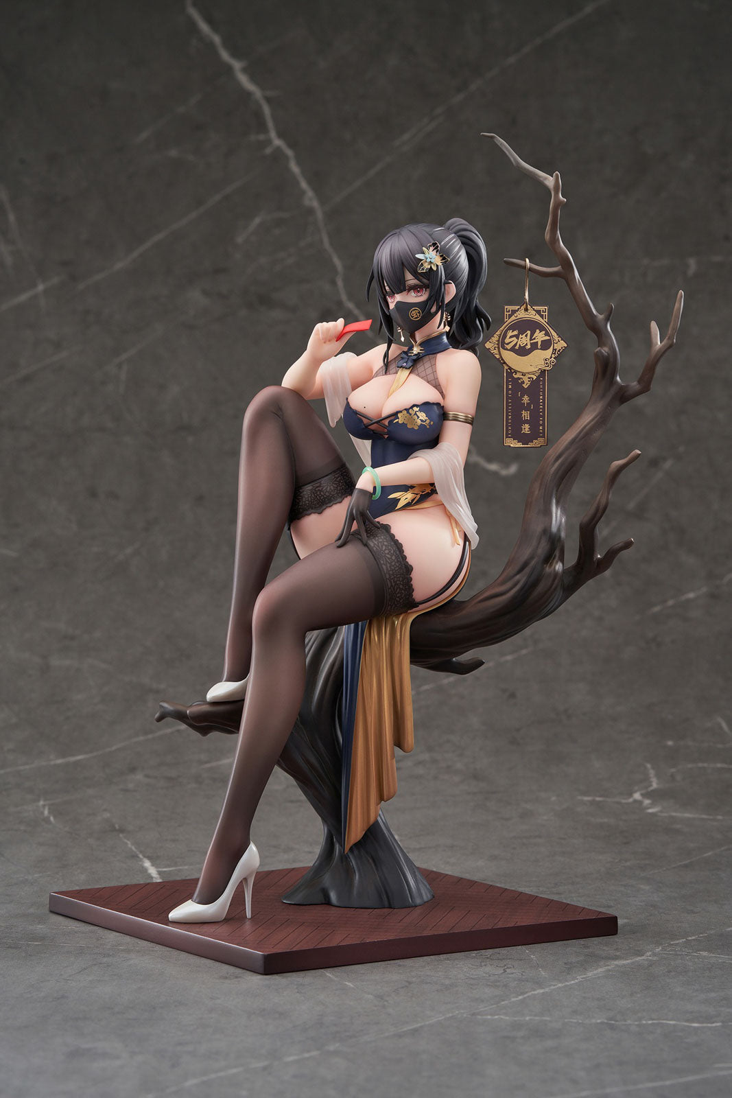 Xiami Chinese Dress Black Ver. w/ Bonus 10.2in 1/7 Figure PVC Statue Apex NIB