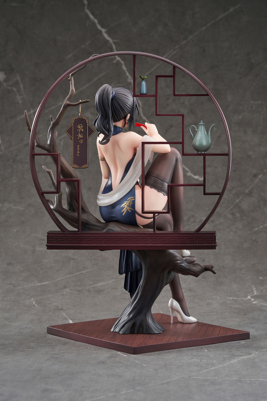 Xiami Chinese Dress Black Ver. w/ Bonus 10.2in 1/7 Figure PVC Statue Apex NIB