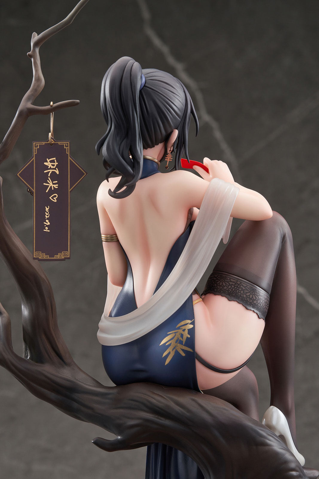 Xiami Chinese Dress Black Ver. w/ Bonus 10.2in 1/7 Figure PVC Statue Apex NIB