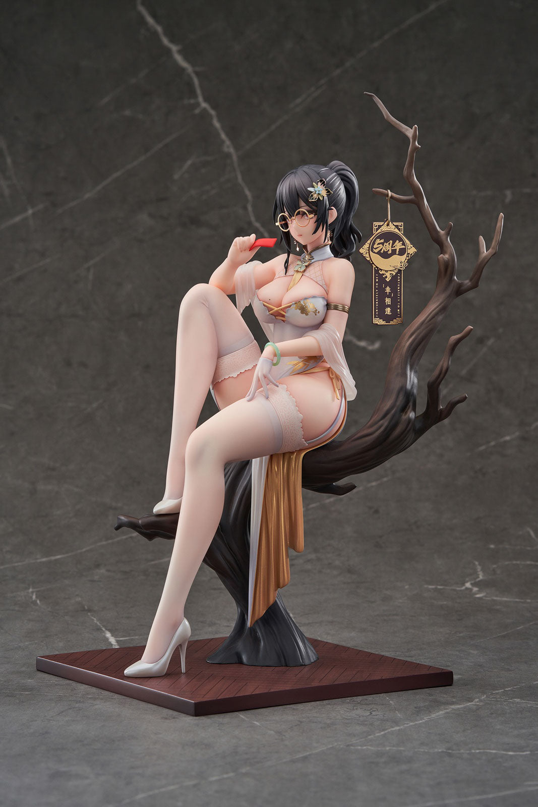 Xiami Chinese Dress Set of Black and White 10in 1/7 Figure PVC Statue Apex NIB