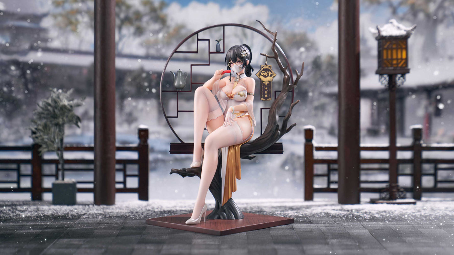 Xiami Chinese Dress Set of Black and White 10in 1/7 Figure PVC Statue Apex NIB