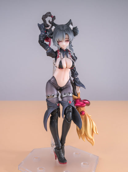 Apprentice Witch MaoMao Hoshikawa Black Hair 1/12 Scale Action Figure Exssrion