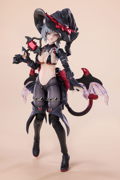 Apprentice Witch MaoMao Hoshikawa Black Hair 1/12 Scale Action Figure Exssrion