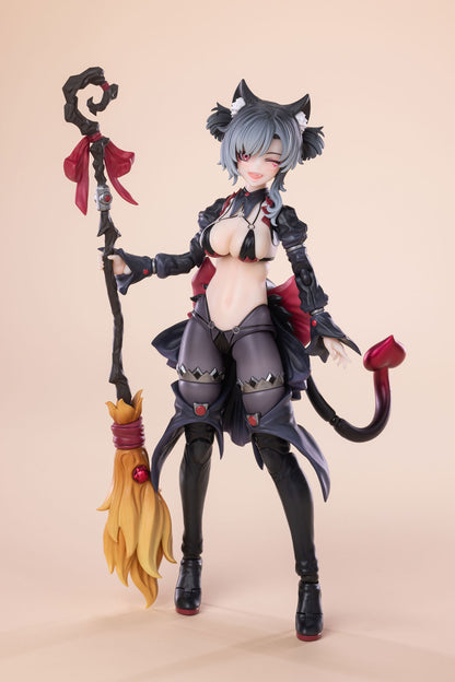 Apprentice Witch MaoMao Hoshikawa Black Hair 1/12 Scale Action Figure Exssrion