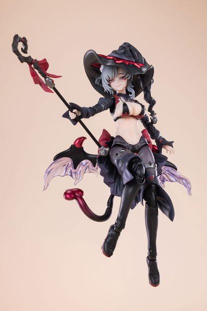 Apprentice Witch MaoMao Hoshikawa Black Hair 1/12 Scale Action Figure Exssrion