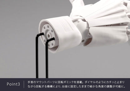 Artist Support Item Hand Model Men Left White 1/1 Scale Action Figure Kotobukiya
