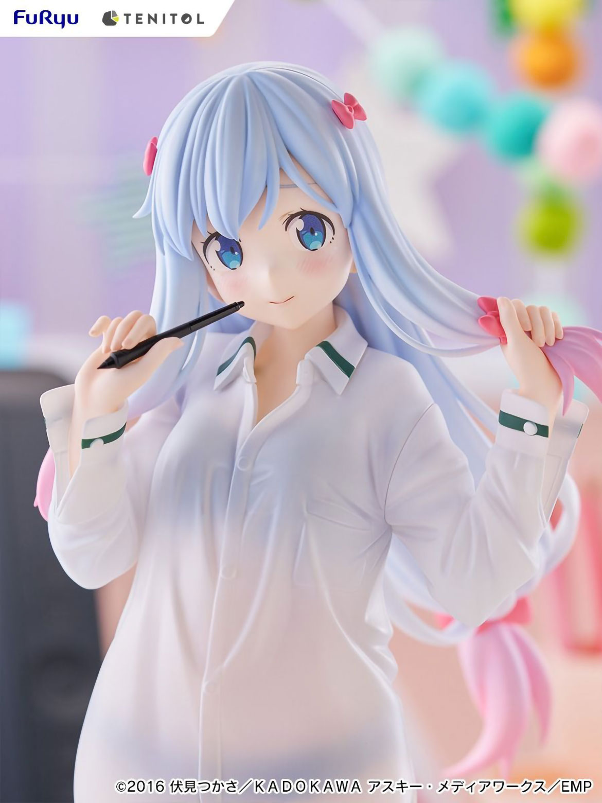 Eromanga Sensei Sagiri Izumi 11.8in Anime PVC Figure Figurine Tenitol Tall FuRyu