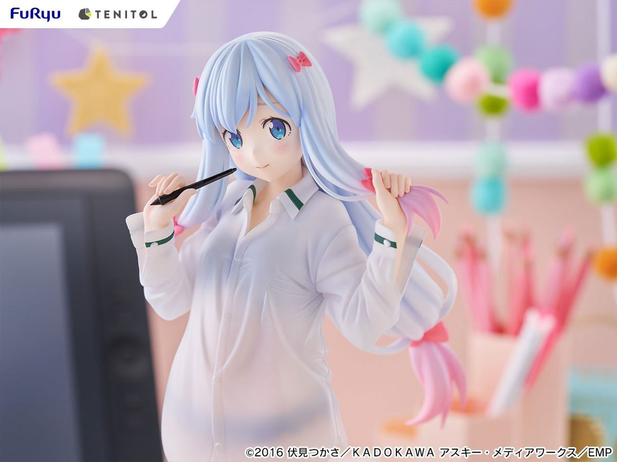 Eromanga Sensei Sagiri Izumi 11.8in Anime PVC Figure Figurine Tenitol Tall FuRyu