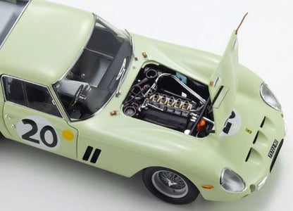 Ferrari 250GTO 3505GT 1962 #20 Light Green 1/18 Scale Diecast Car Kyosho NIB