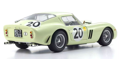 Ferrari 250GTO 3505GT 1962 #20 Light Green 1/18 Scale Diecast Car Kyosho NIB