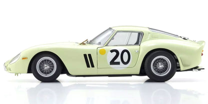 Ferrari 250GTO 3505GT 1962 #20 Light Green 1/18 Scale Diecast Car Kyosho NIB