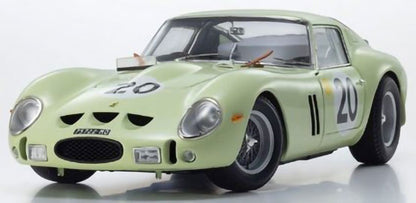 Ferrari 250GTO 3505GT 1962 #20 Light Green 1/18 Scale Diecast Car Kyosho NIB