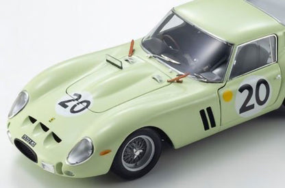 Ferrari 250GTO 3505GT 1962 #20 Light Green 1/18 Scale Diecast Car Kyosho NIB