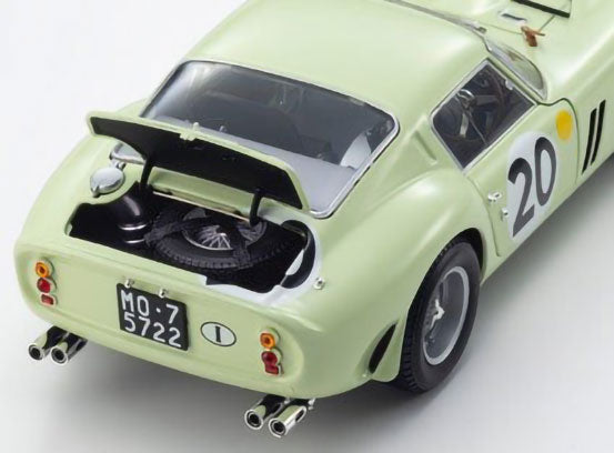Ferrari 250GTO 3505GT 1962 #20 Light Green 1/18 Scale Diecast Car Kyosho NIB