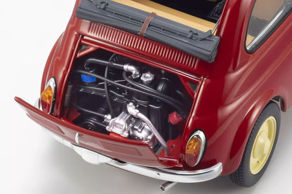 Fiat Nuova 500 Korallenrot 1:18 Modellauto Kyosho Original OVP