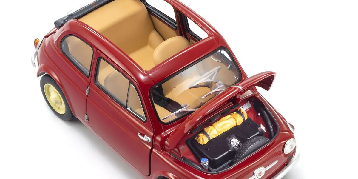 Fiat Nuova 500 Korallenrot 1:18 Modellauto Kyosho Original OVP