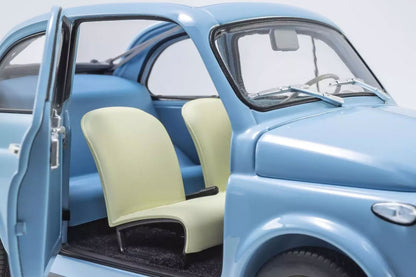 Fiat Nuova 500 Cruise Celeste Blau 1/18 Modellauto Druckgussfigur Kyosho OVP