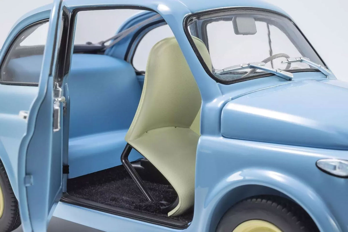 Fiat Nuova 500 Cruise Celeste Blau 1/18 Modellauto Druckgussfigur Kyosho OVP