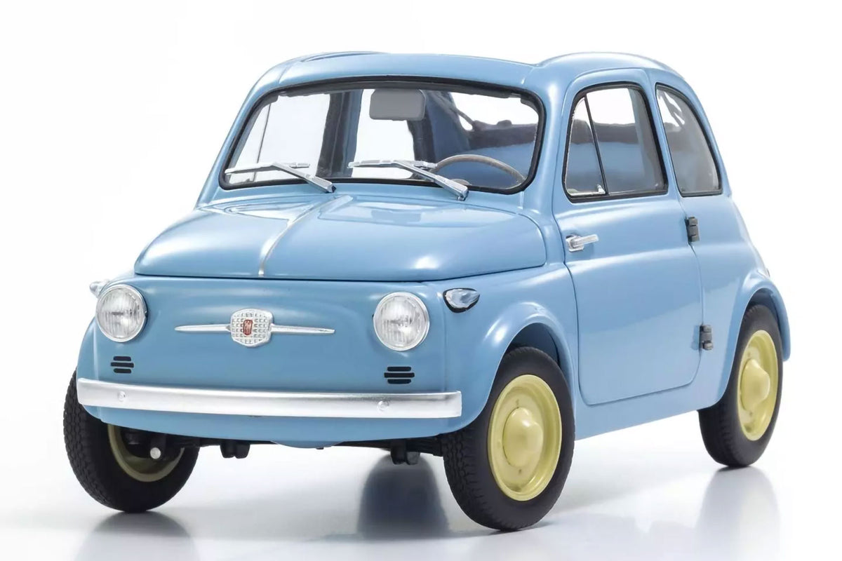 Fiat Nuova 500 Cruise Celeste Blau 1/18 Modellauto Druckgussfigur Kyosho OVP