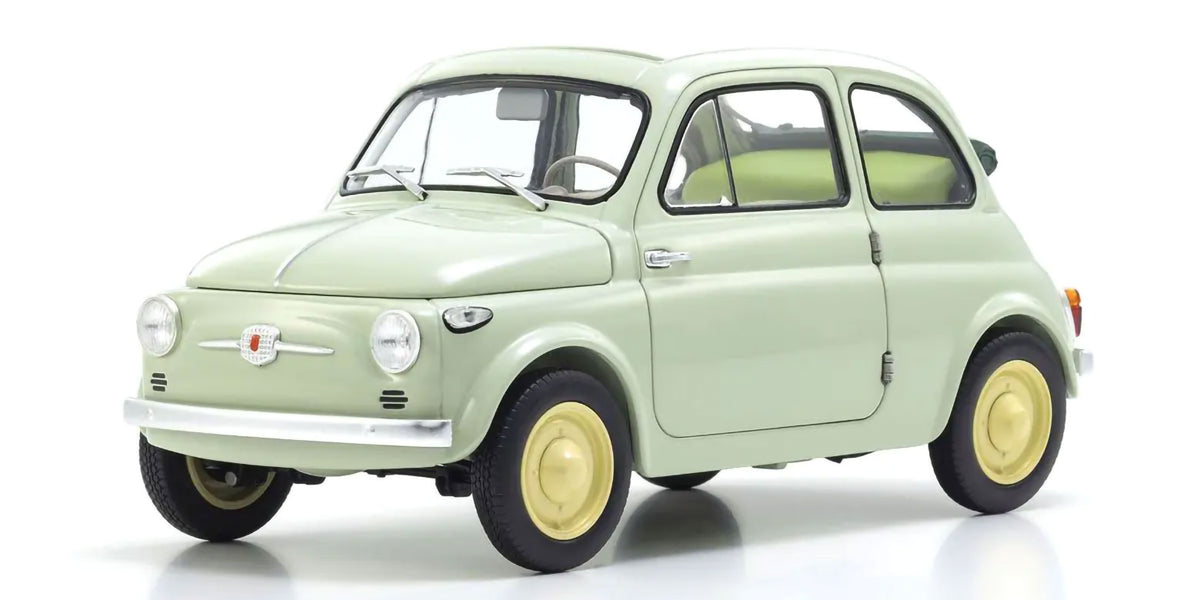 Fiat Nuova 500 Grün Klar 1/18 Modellauto Kyosho Original Neu in OVP
