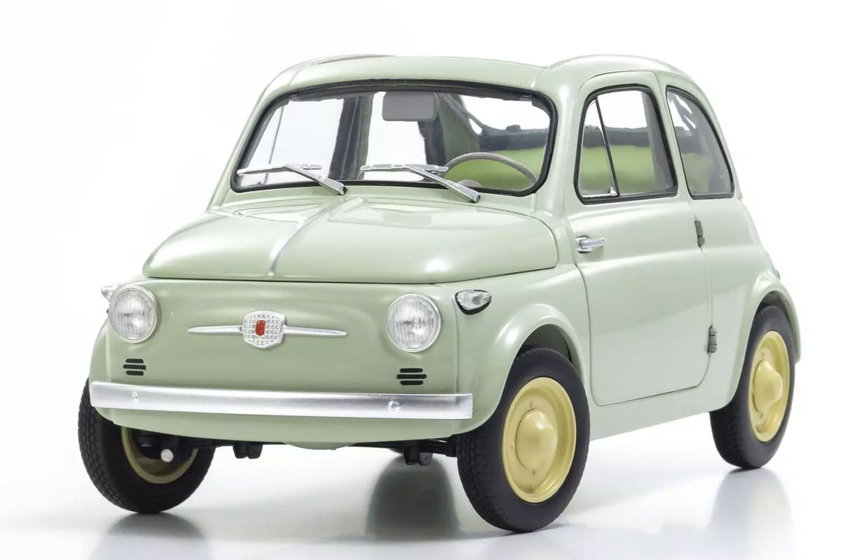 Fiat Nuova 500 Grün Klar 1/18 Modellauto Kyosho Original Neu in OVP