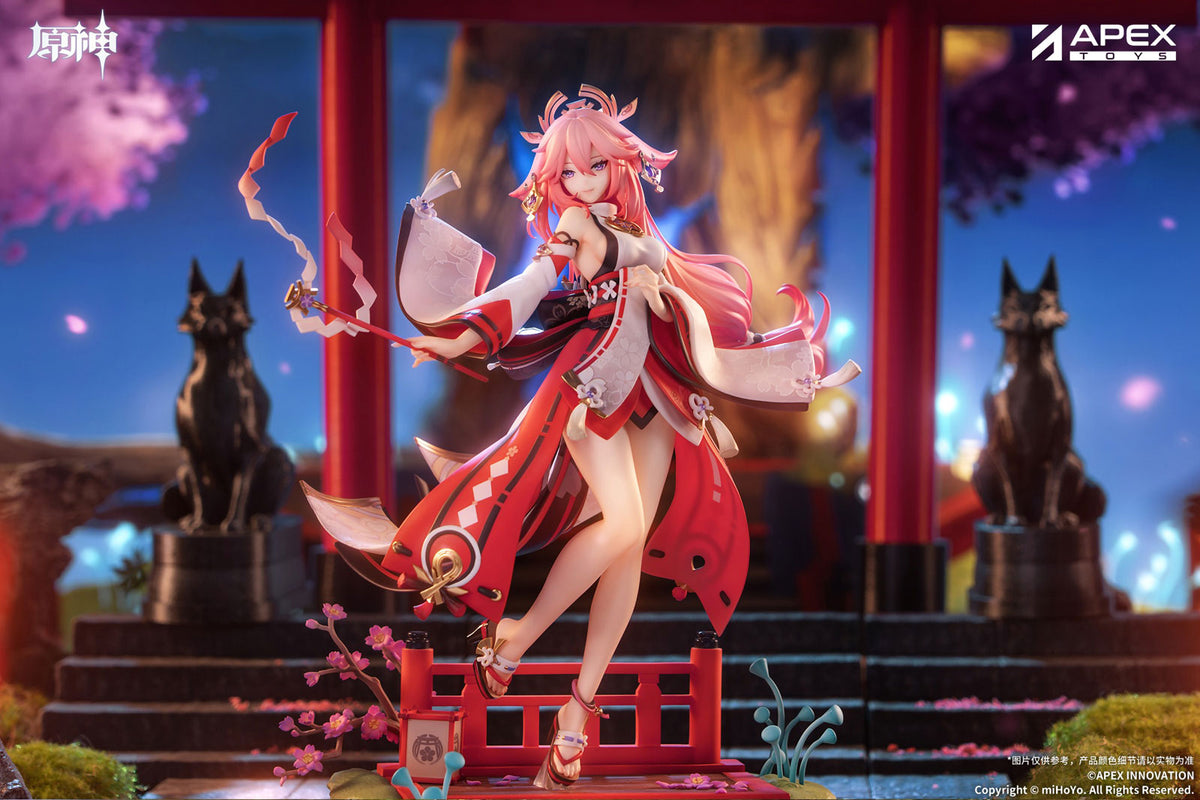 Genshin Impact Yae Miko Astute Amusement 1/7 PVC Figur Figurine Apex OVP
