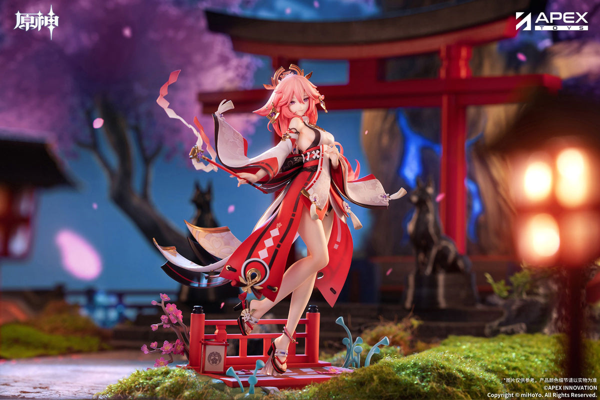 Genshin Impact Yae Miko Astute Amusement 1/7 PVC Figur Figurine Apex OVP