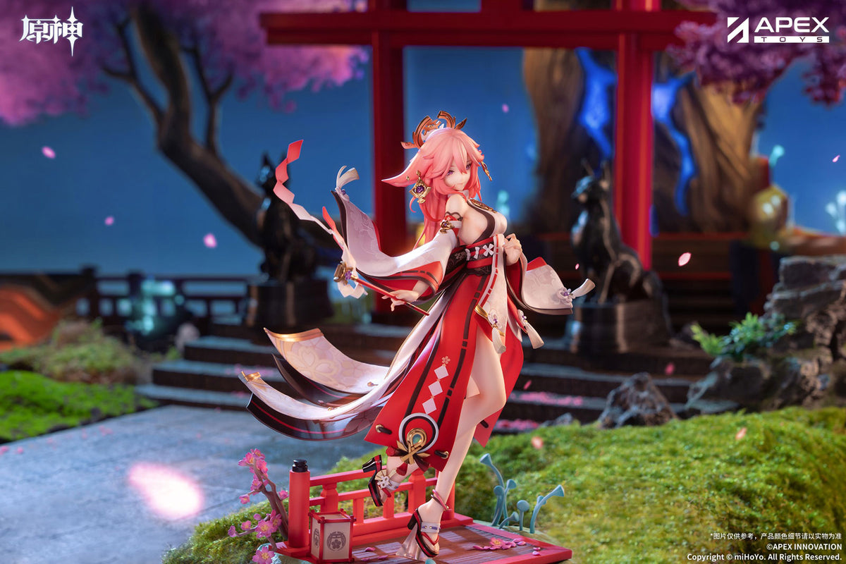 Genshin Impact Yae Miko Astute Amusement 1/7 PVC Figur Figurine Apex OVP