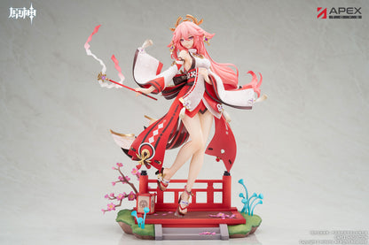 Genshin Impact Yae Miko Astute Amusement 1/7 PVC Figur Figurine Apex OVP