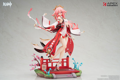 Genshin Impact Yae Miko Astute Amusement 1/7 PVC Figur Figurine Apex OVP