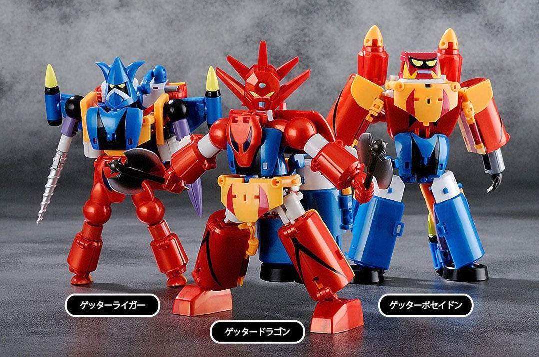 Getter Robo G Dragon Liger Poseidon Anime Action Figure Dynamic Change Freeing